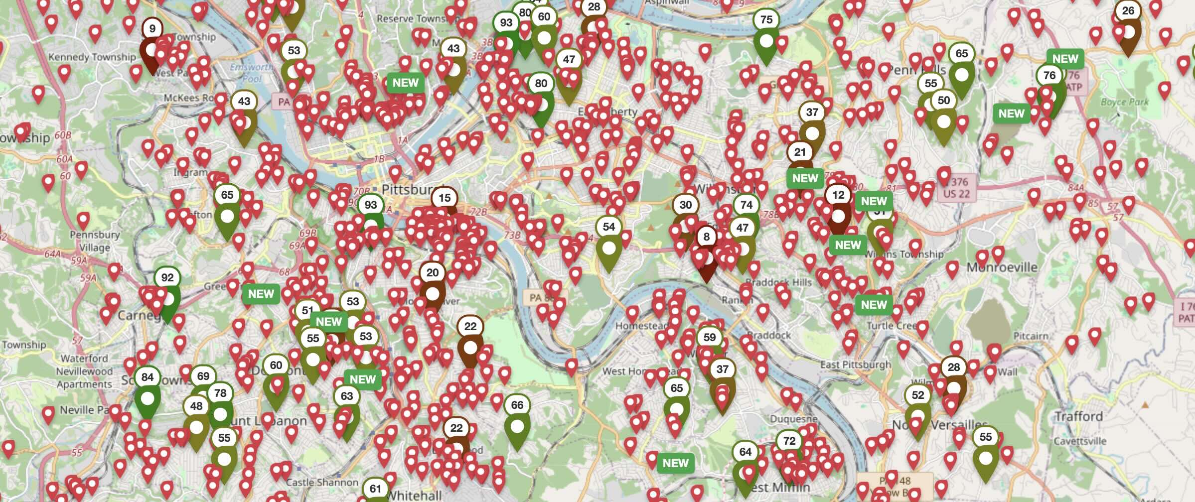 Allegheny County Investment Map